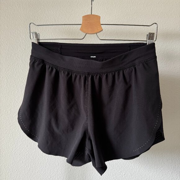 Lululemon Find Your Pace HR Lined Shorts 3” Black Sz 6 Womens Swift Running - Picture 3 of 16